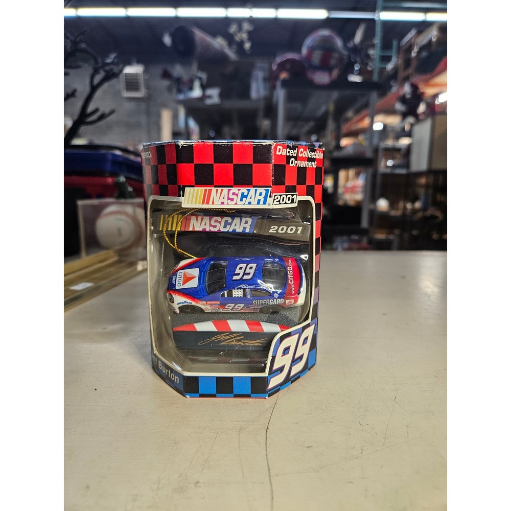 NASCAR 2001 Jeff Burton 99 Citgo Ford Taurus Ornament Trevco Dated Collectible